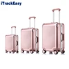 High technology Bluetooth 5.0 smart trolley luggage with iTrackEasy APP TSA lock Aluminum frame luggage