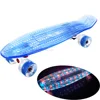 Free Custom LED Skateboard Longboard transparent Skate board Decks with light