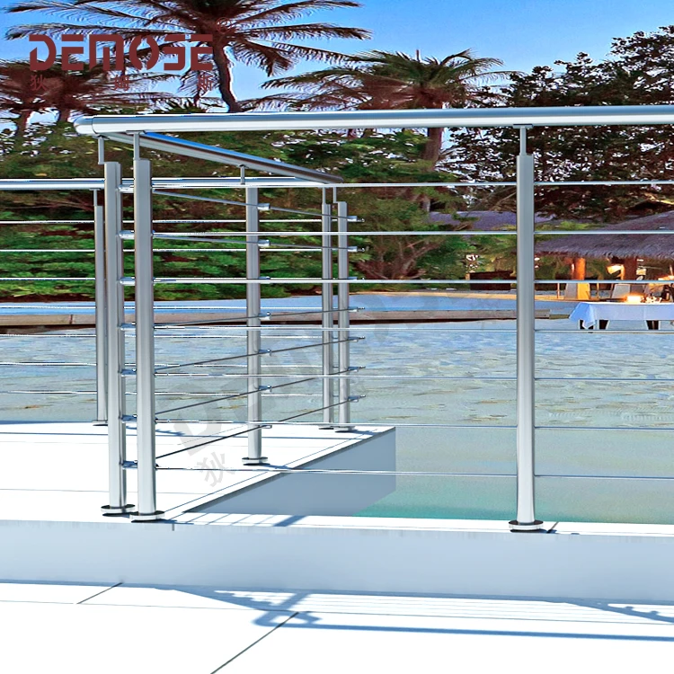 wholesale demose balcony stainless steel glass railing design