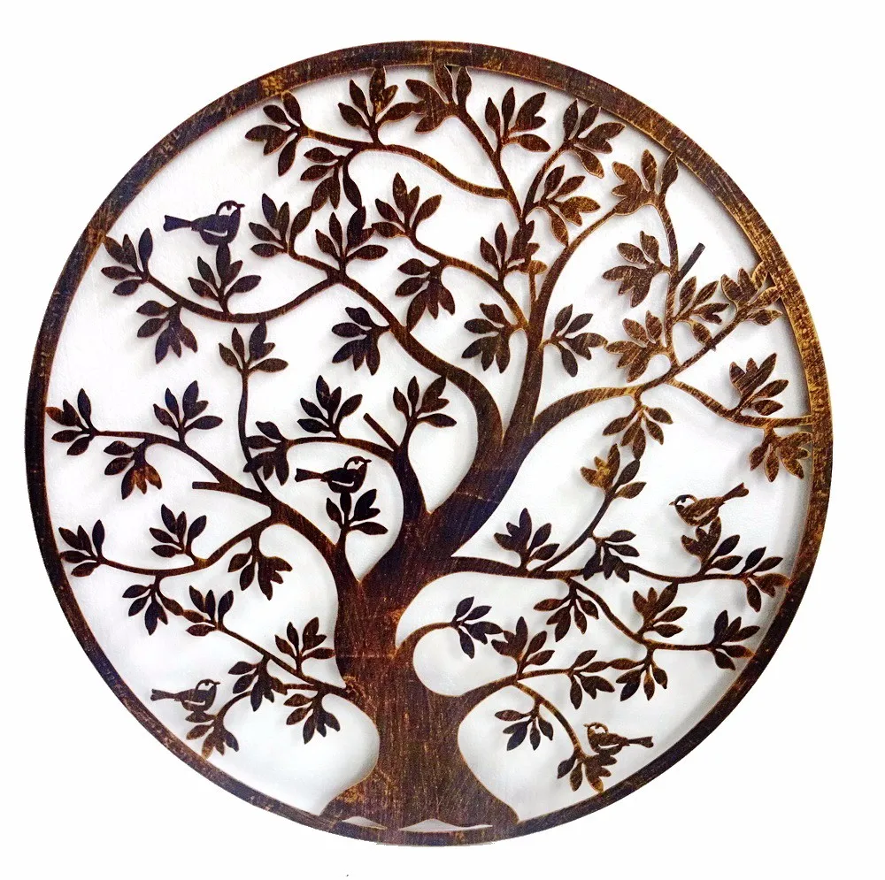 Laser Cut Hanging Tree Metal Wall Art Decor - Buy Tree Metal Wall Art
