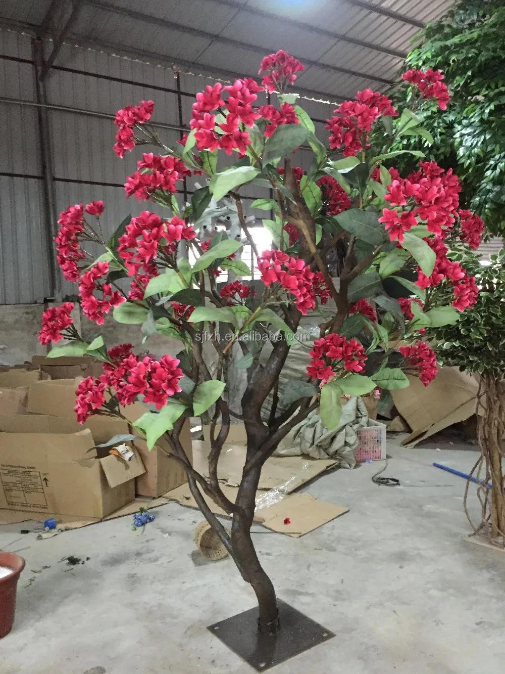 Shengjie New Design Artificial Plumeria Tree Beautiful Flowers Plumeria Tree Beautiful Flowers
