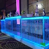 used commercial LED bar table acrylic base restaurant bar counters for sale