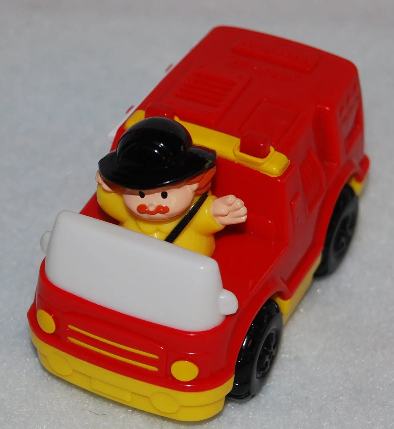 McDonalds Happy Meal 2004 Fisher Price Red Fire Truck with Driver