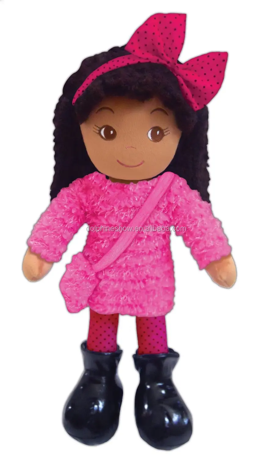 plush black doll