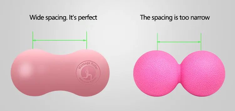 Firm Myofascial Release Trigger Point Therapy Massage Lacrosse Balls Peanut Double Ball Yoga Therapy Silicone Massage Ball