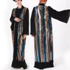 2019 summer eid moderna latest black sequined islamic clothing women abaya beaded