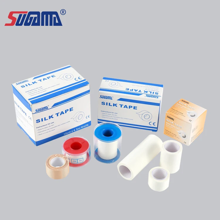 disposable consumable surgical breathable adhesive surgical dressing tape medical silk tape