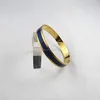 Fashion hotsell gold plated enamel bangle epoxy metal bracelet stainless steel jewelry