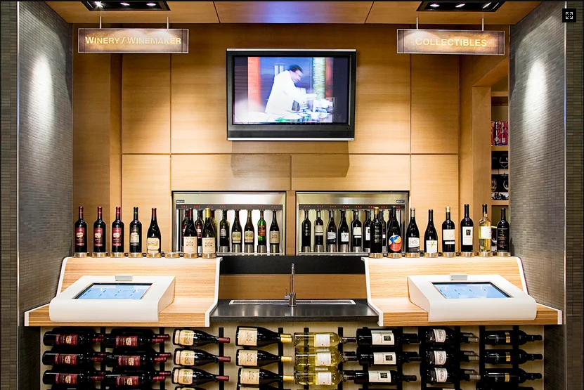Famous Wine Brand Retail Store Interior Layout With Wooden Display Counters Buy Wine Brand