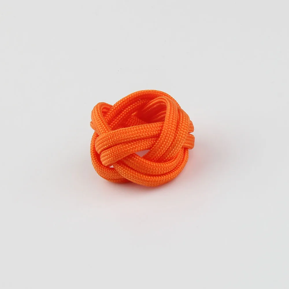 Handmade Scout Neckerchief Slide Woggle Paracord Turks Head Knot Orange 