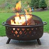 2019 metal outdoor fire pit faux slate stone garden treasures fire pit firepit burner