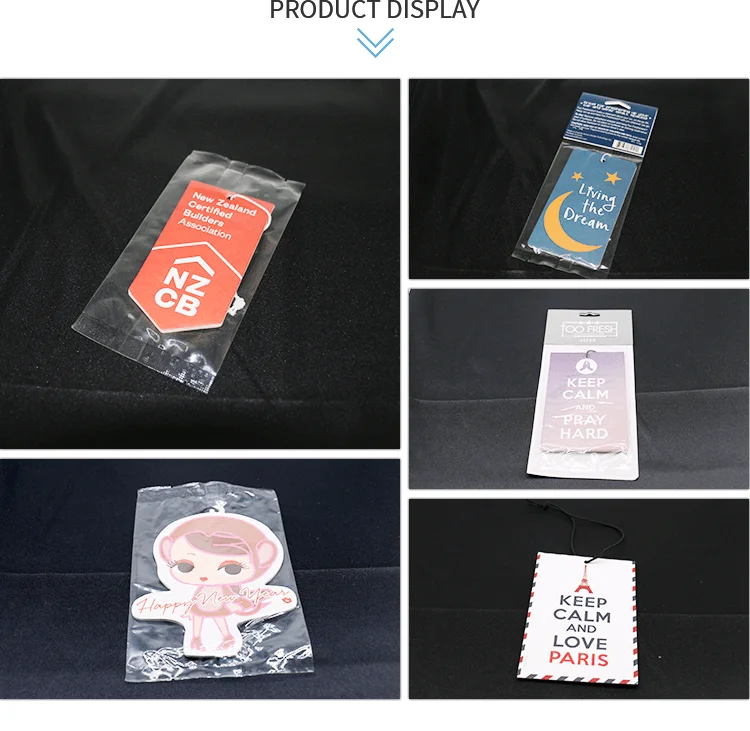 Bulk Car Air Freshener/promotion Hanging Paper Freshener Cards/car