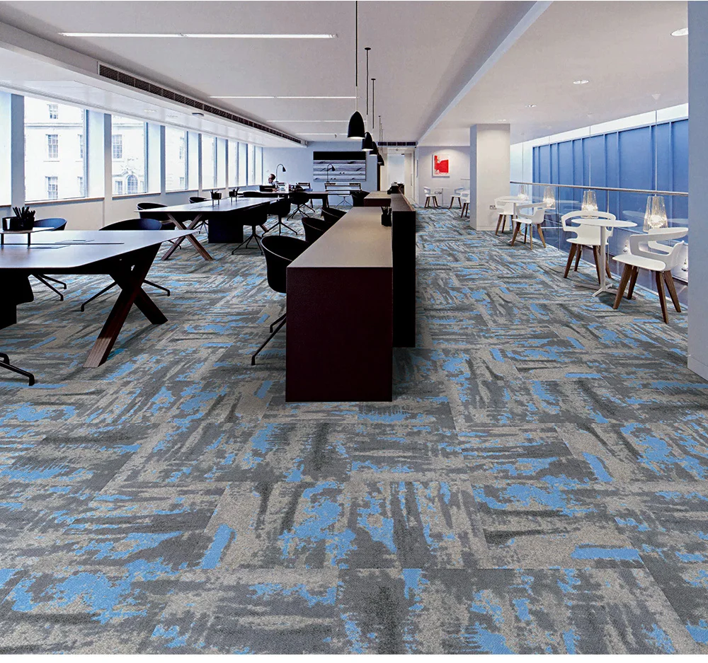 Carpet Pvc Flooring Tile / 100 Nylon Carpet Tiles With Pvc Backing Xp