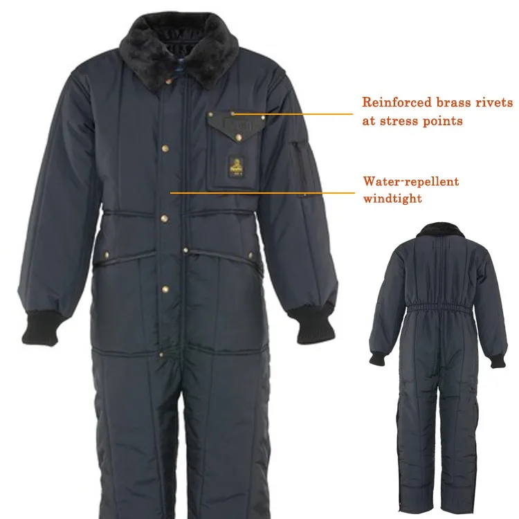 Winter Cold Room 3m Reflective Freezer Workwear Suit Coverall In Cold