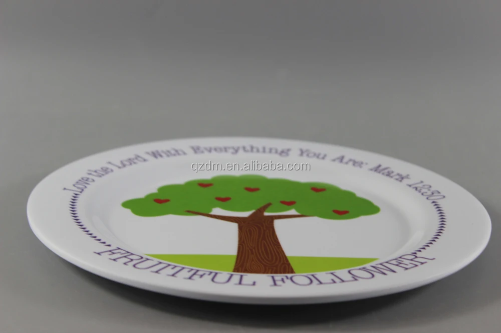 100% Melamine Or 30% Melamine Round Plates