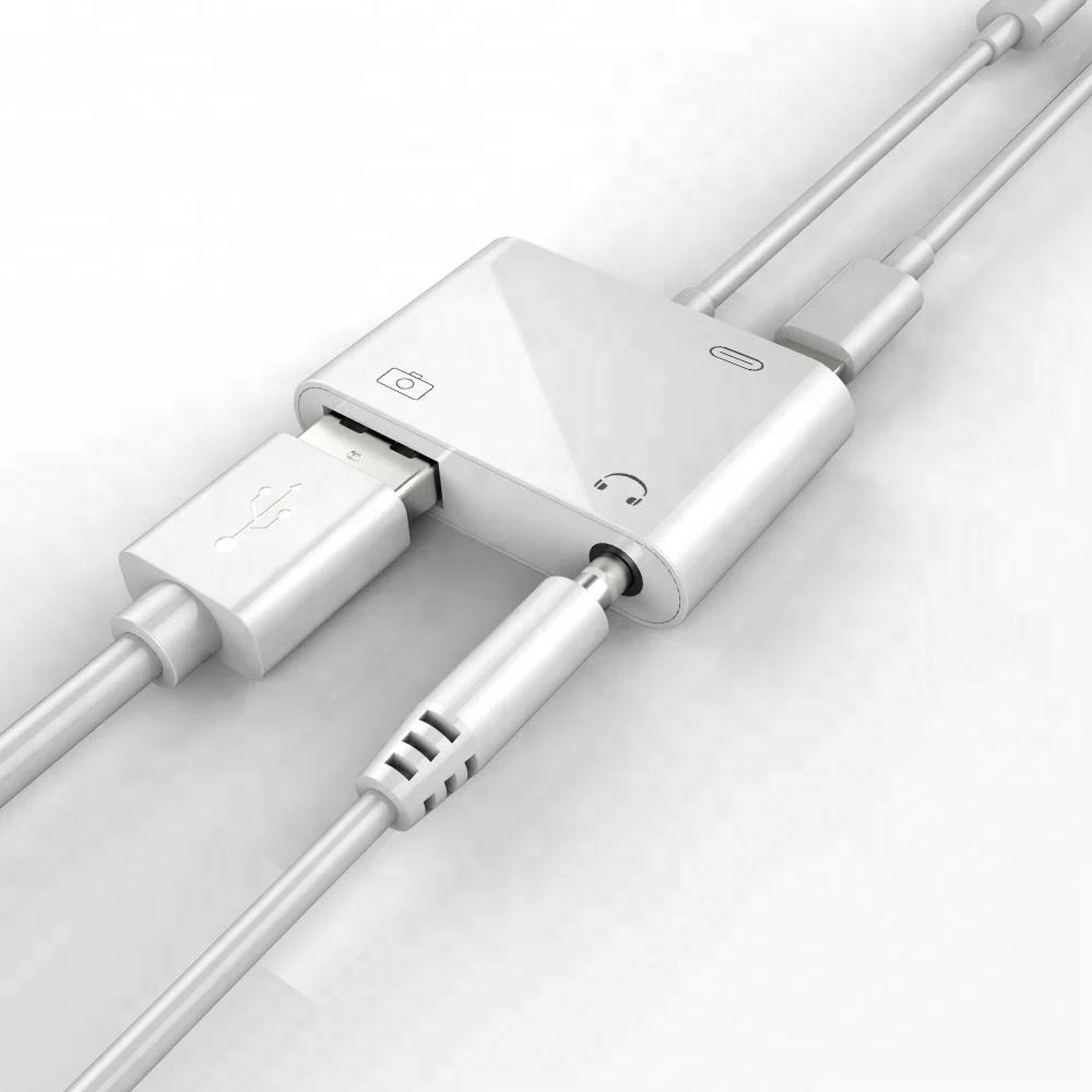 Light-ning to USB Camera Adaptor for iPhone/ iPad - ANKUX.COM