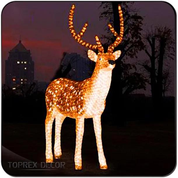 lighted deer