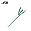Blue brown green/yellow color white jacket high quality 3 core pvc/pe coated cable