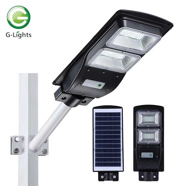 Free sample parking lighting outdoor ip65 waterproof 20 40 60 watt all in one led solar street light