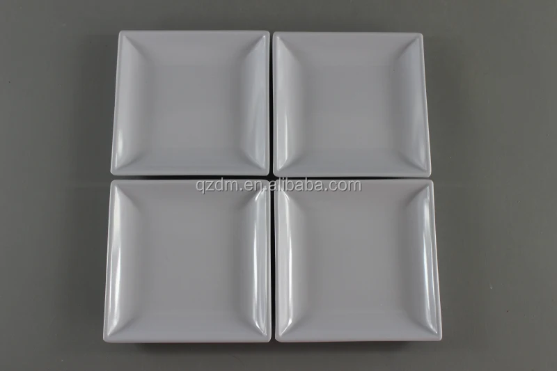 Plastic Square Appetizer Dishes , Melamine Small Plate
