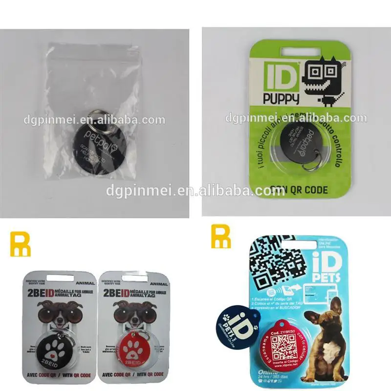 Promotional qr code pet tags with different id number
