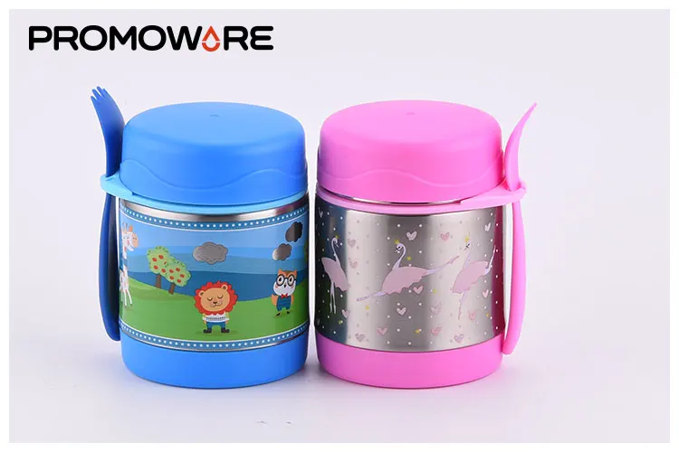 300ml Stainless Steel Vacuum Insulated Food Flask Kids Children Thermos