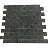 Split face granite tile black stone mosaic for wall decoration