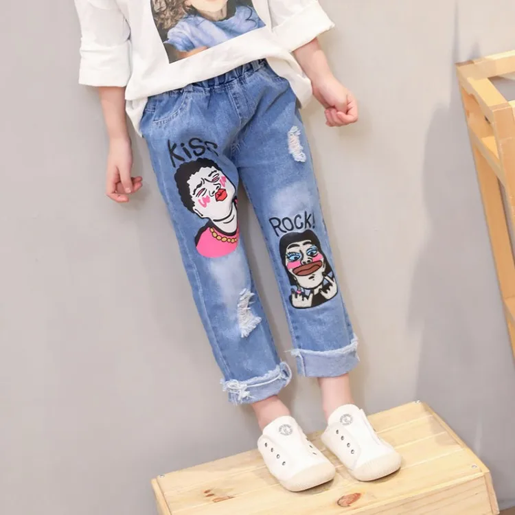 Hao Baby Nuova Ragazza Estiva Per Bambini Dai Tre Ai Nove Anni Bambino  Stretto Nove Minuti Di Pantaloni Tipo Di Jeans - Buy Del Bambino Del Nuovo  Di Estate Della Ragazza Dei