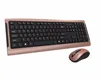 2018 stylish 2.4Ghz wireless membrane keyboard mouse combo with USB Nano receiver of 8-10 M free connection to computers