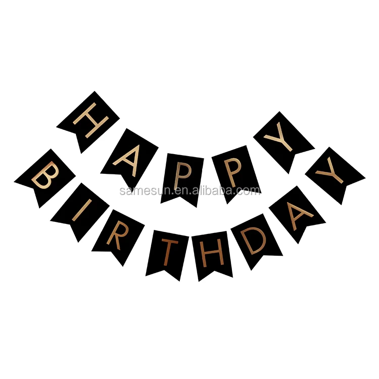 Meilun Art Crafts Happy Birthday Letter Paper Banner For Girls