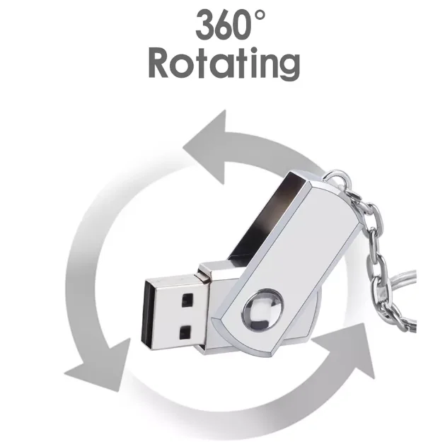 Cheap swivel Metal USB Flash Drive with Real Capacity - ANKUX.COM