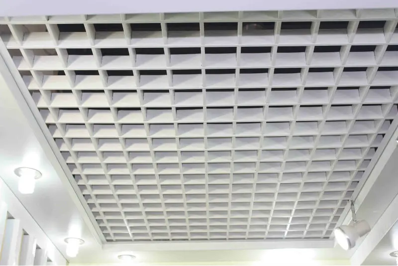 Aluminium Suspended Ceiling Open Grid Systems Buy Open Grid Ceiling Platfond Aluminium Grid Ceiling Panel Suspended Grid System Product On