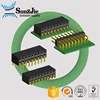 right angle 90 smt female header side entry 2.54mm 0.1"