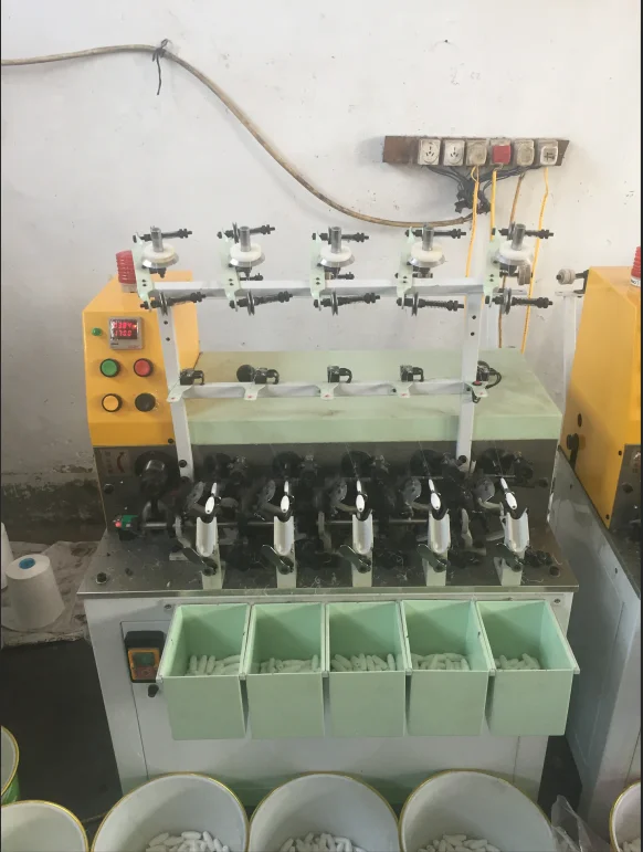 QY-9 Five Head Automatic Pakistan Cocoon Bobbin Thread Cone Winder Machine Equipment