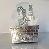 Wholesale 80Mm Antique Silver Plating Resin Snow Globe