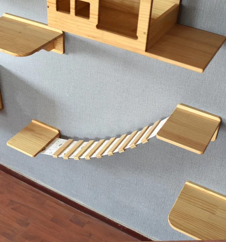 2019 New Design Pet Cat Wood Cat Diving Platform Cat Tree In Wall Buy