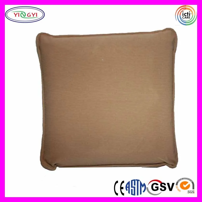 E689 Corduroy Cover Massage Pillow Vibrating Pressure Activated Battery