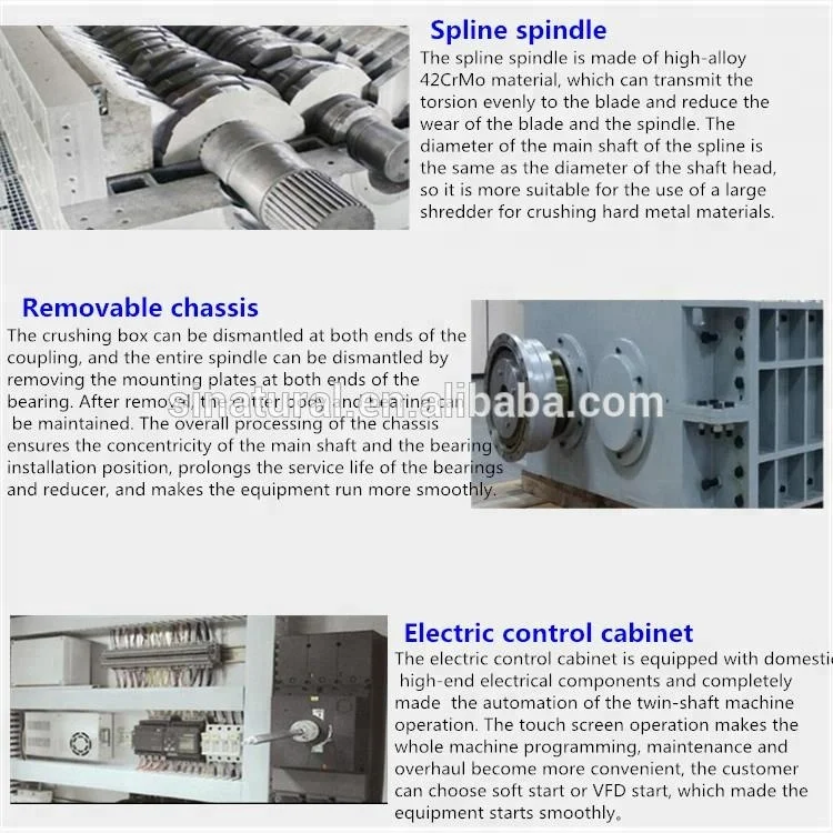 great quality sugar cane shredder/plastic bumper shredder/waste clothes shredder with CE ISO