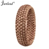 Junlead New Fashion Handmade Straw Weave Rattan Bracelet Bangle Simple Big Round Vine Braid EP Bracelet Bangle For Women Jewelry