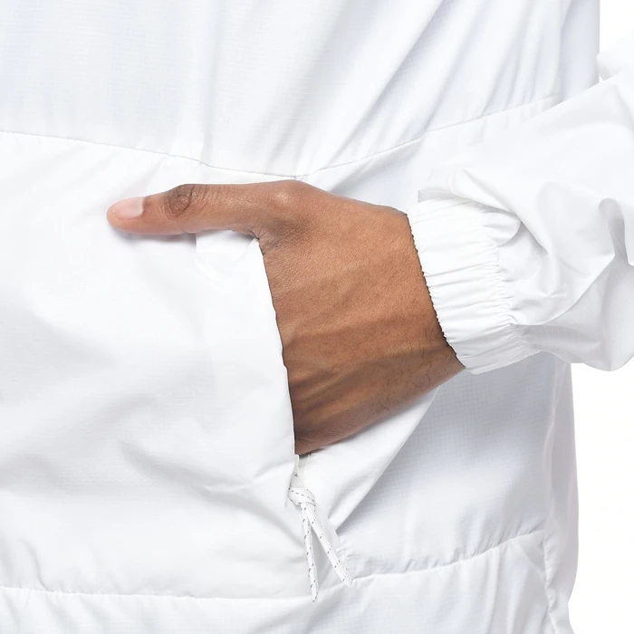 Custom Mens Loose Fit Lightweight Elastic Sleeve Cuffs White