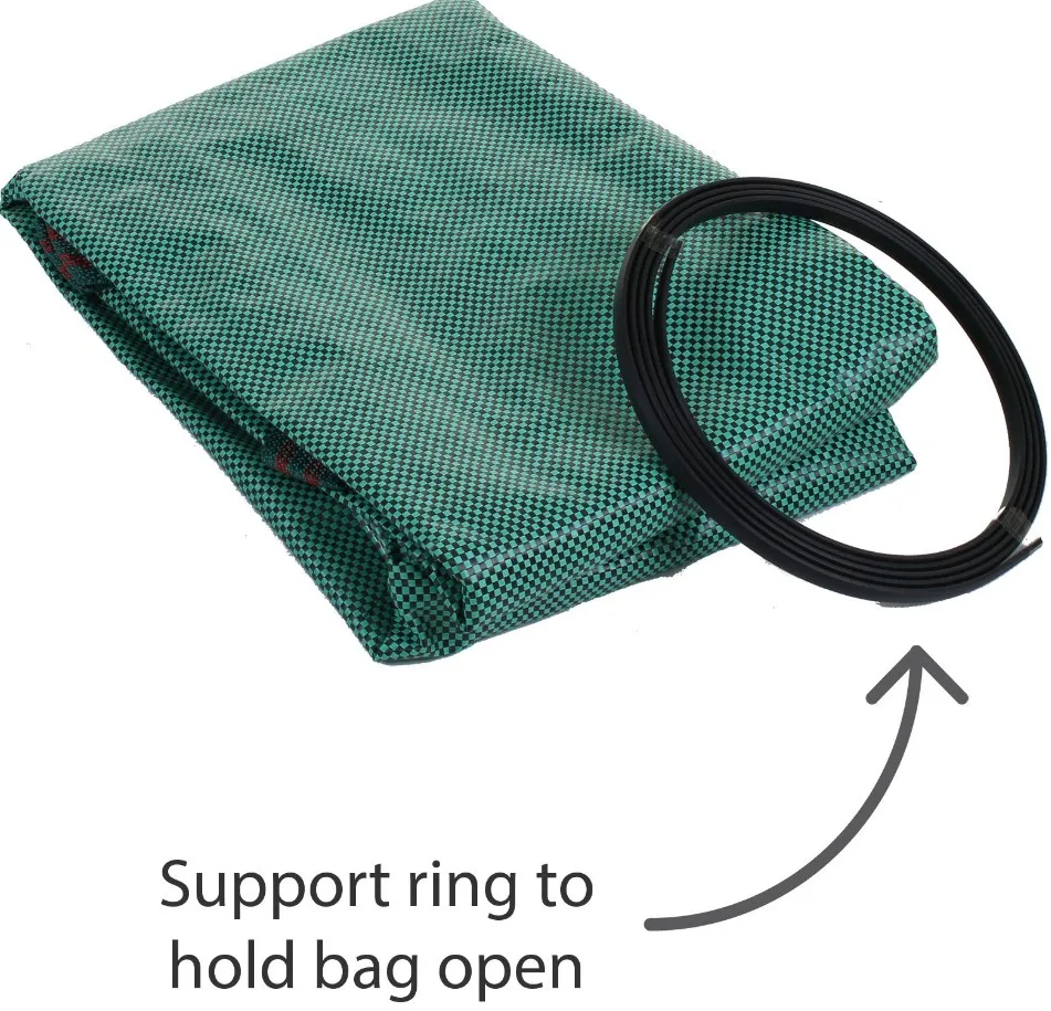 Leaf Garden Waste Storage Container Bag Portable Round Holder Organic