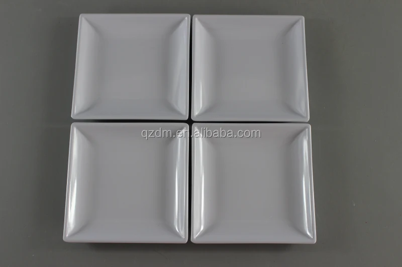 Plastic Square Appetizer Dishes , Melamine Small Plate