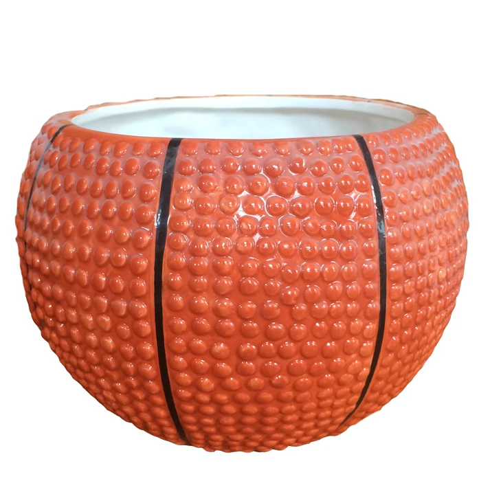 New Unique Ceramic Basketball Flower Pot Buy Ceramic Flower Pot