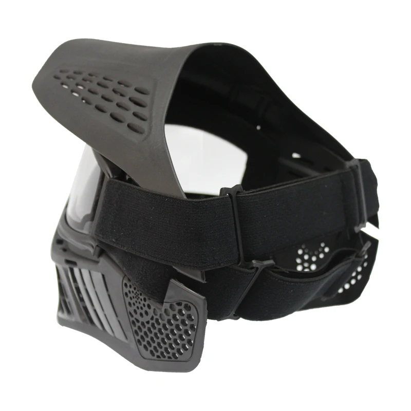 Popular Black Color Paintball Full Face Mask With Double Strap Buy Mask Product on