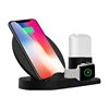 3 in 1 Design 10W QI Wireless Desktop Charger Stand for iPhone Xs XR Bluetooth Earphone and Apple watch