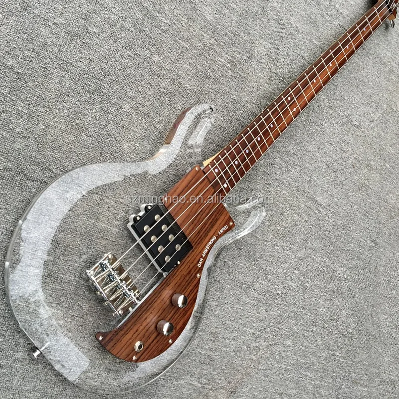 Elegant color acrylic bass guitar body, View acrylic guitars, Minghao