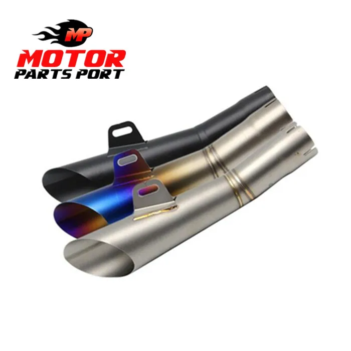 Motorcycle Carbon Fiber Exhaust Muffler Pipe 38-51mm With Removable Silencer