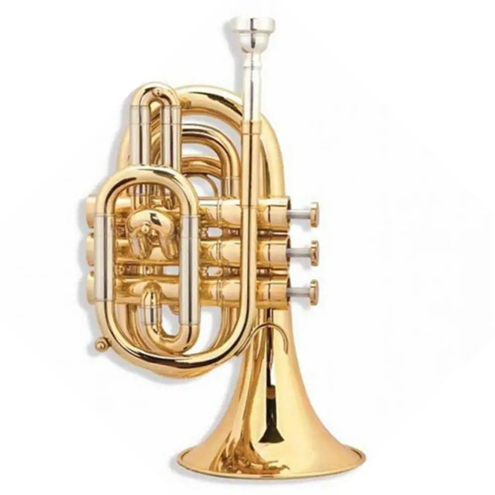 Fpt300l Quality Assured Brass Instrument Cheap Pocket Trumpet For Sale