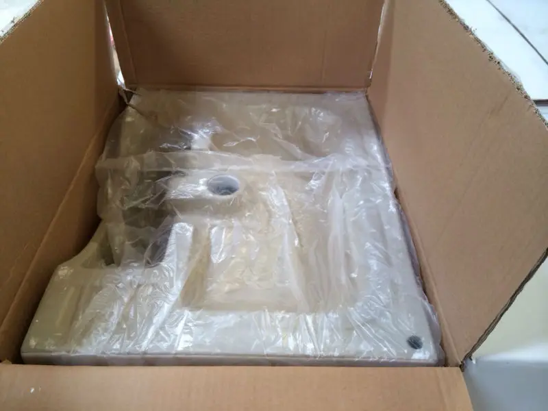 8088 china unique design rectangular sink portable wash basins white basin