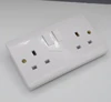 Multi socket wall switch and sockets two gang 13AMP uk electric electrical switch socket